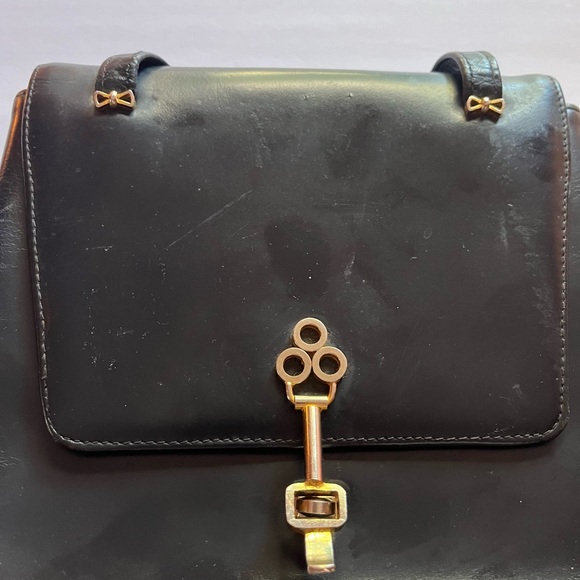 Dolfan Vintage 60's  Leather Handbag  - Made in France - Picture 3 of 13